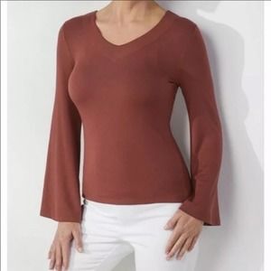 Soft Surroundings Berkeley Bell Sleeve Top